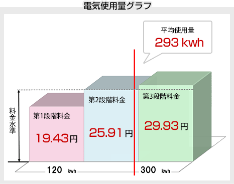 電気使用量グラフ